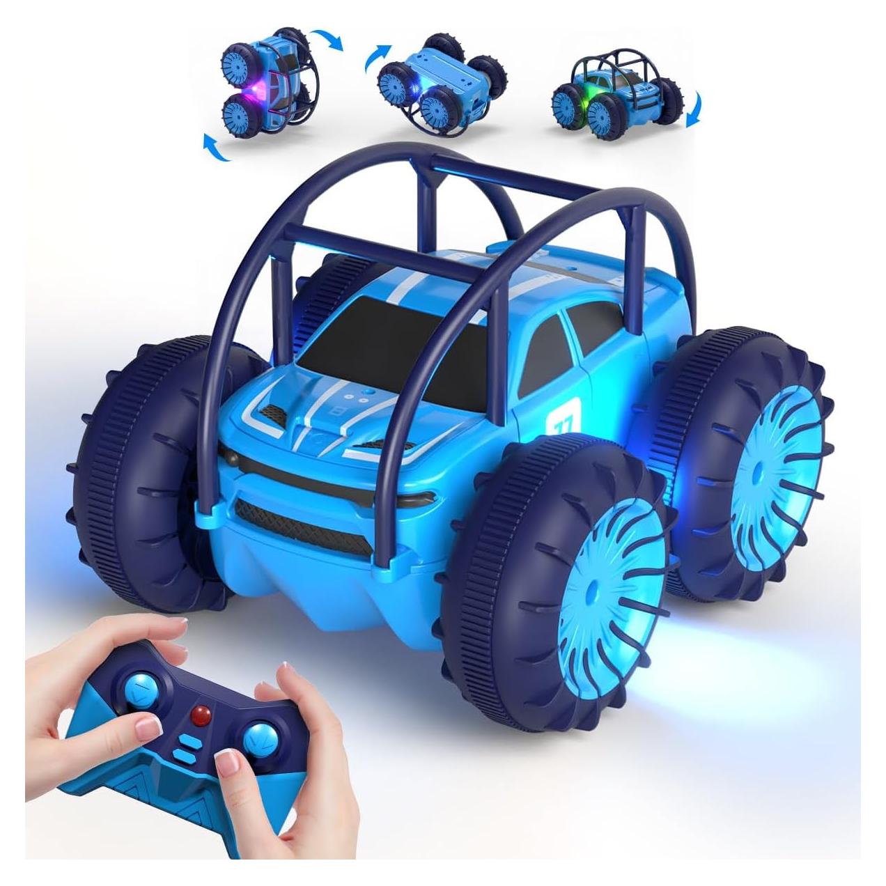 Coche RC Anfibio MaxTronic 4WD 15KM/H Azul IP68