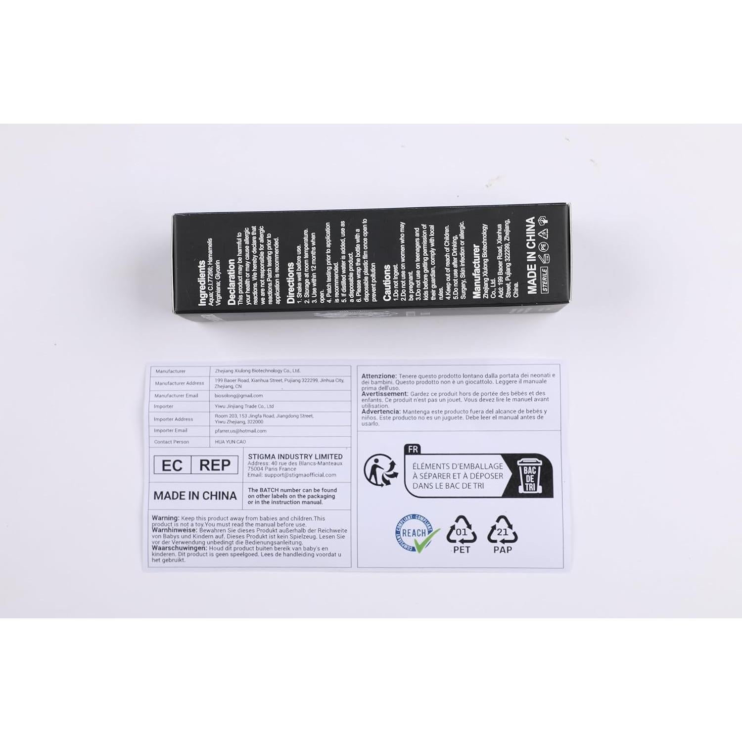 Tinta de Tatuaje Negra PFARRER 60ml Vegana Alta Calidad