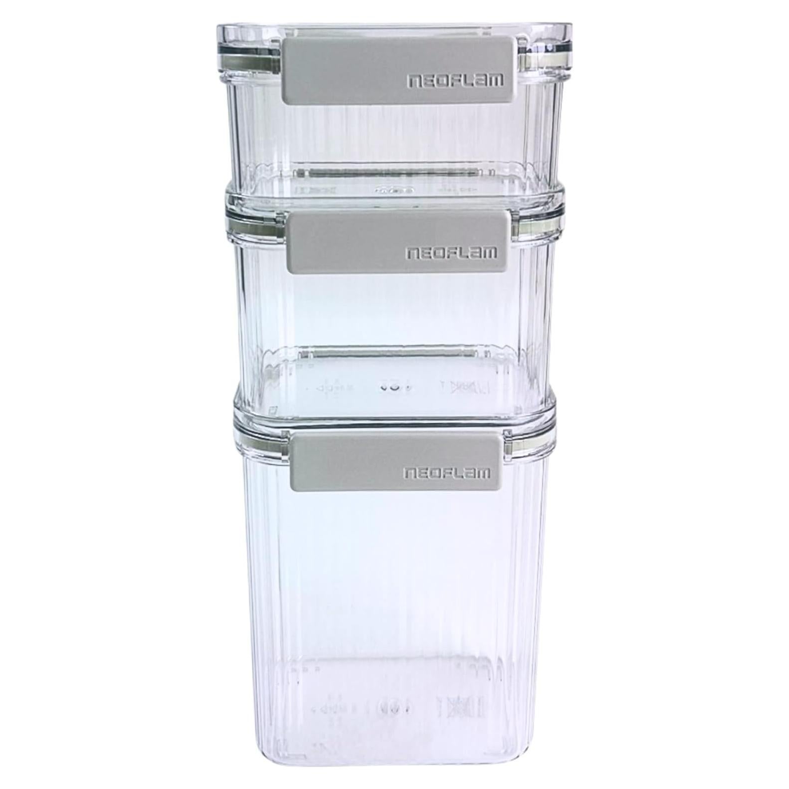 Set de 3 Contenedores de Alimentos Herméticos Neoflam 442g-1244g