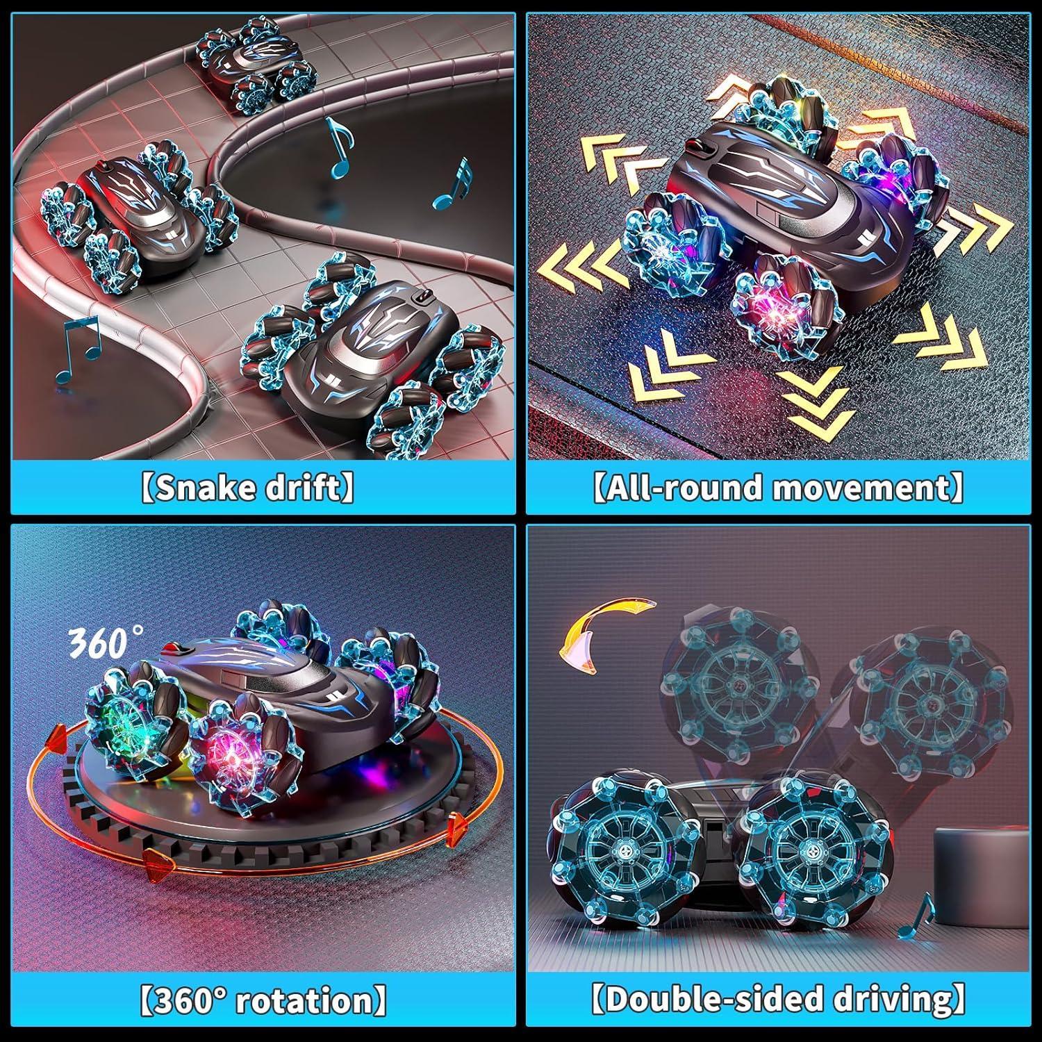 Coche Acrobático RC Uregoio 4WD Detección de Gestos LED