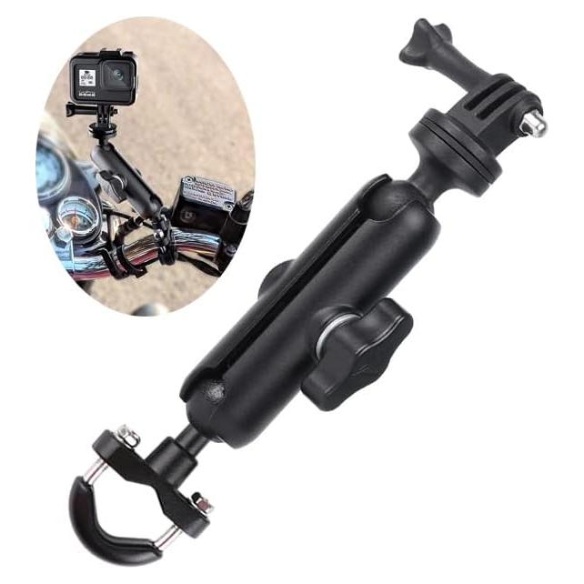 Soporte de cámara deportiva KARUIZI U-Manillares 360° para Moto