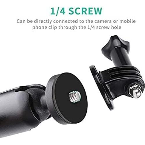 Soporte de cámara deportiva KARUIZI U-Manillares 360° para Moto