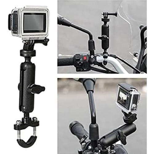 Soporte de cámara deportiva KARUIZI U-Manillares 360° para Moto