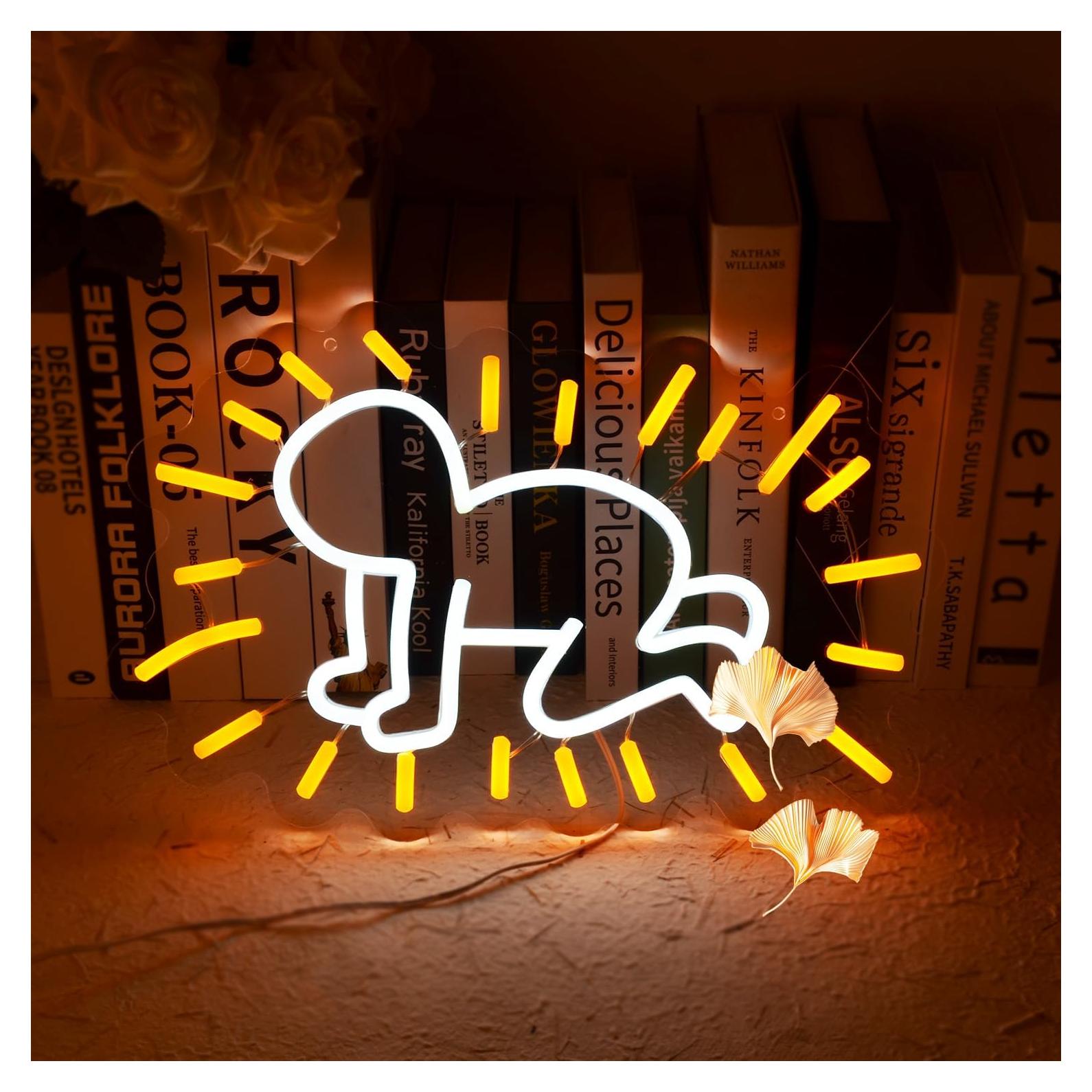 Luz Neon LED Bebé Brillante 40x25.7 cm Wutrnjd Decoración