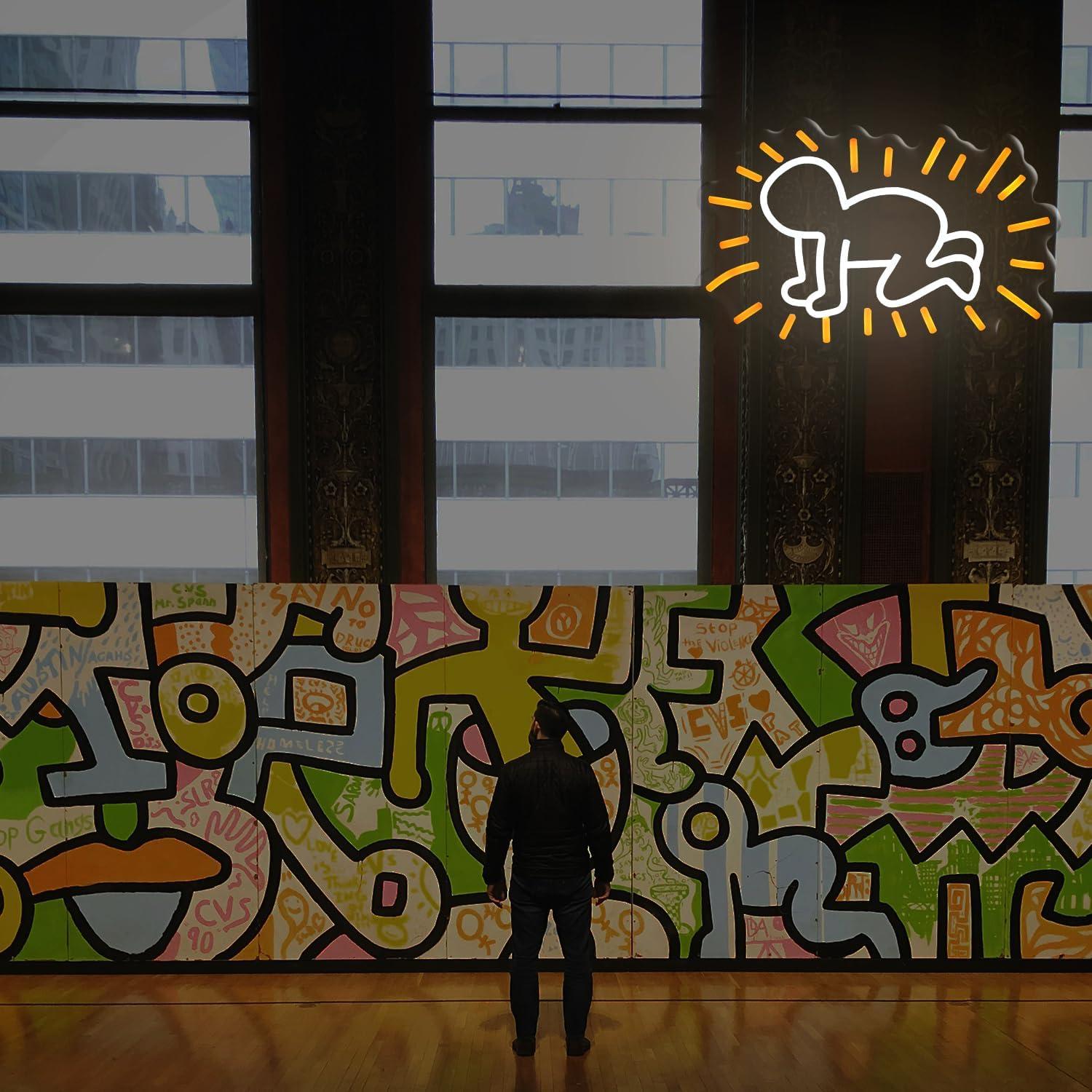 Luz Neon LED Bebé Brillante 40x25.7 cm Wutrnjd Decoración