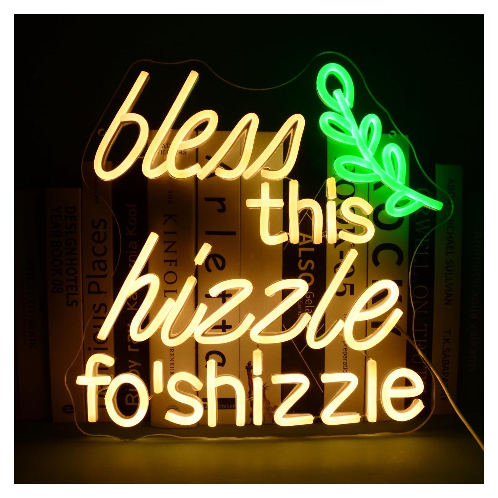 Lámpara LED Neón Bendice Este Hizzle 33x33cm Wutrnjd