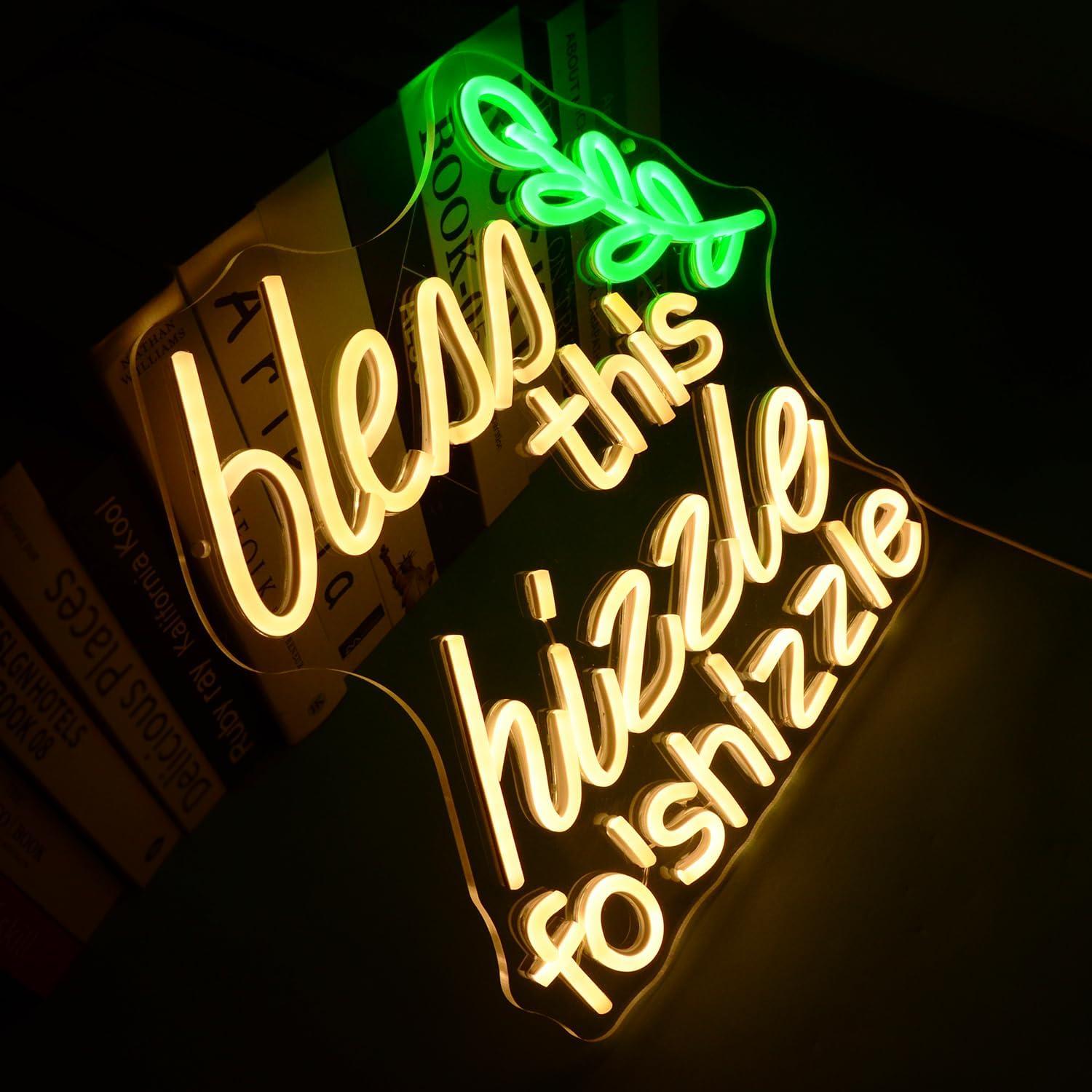 Lámpara LED Neón Bendice Este Hizzle 33x33cm Wutrnjd