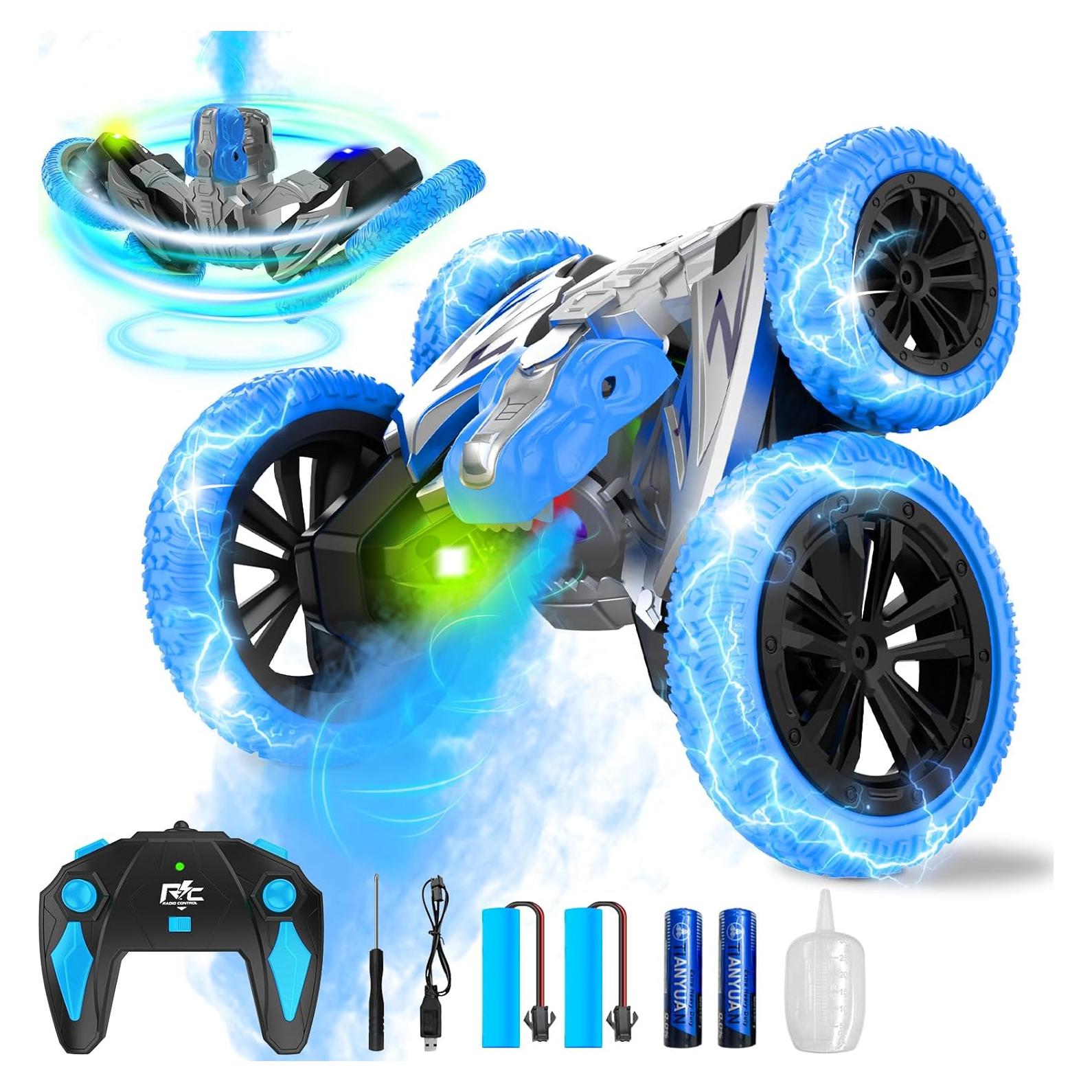 Coche RC Acrobático Paaxido 360° Doble Cara Azul