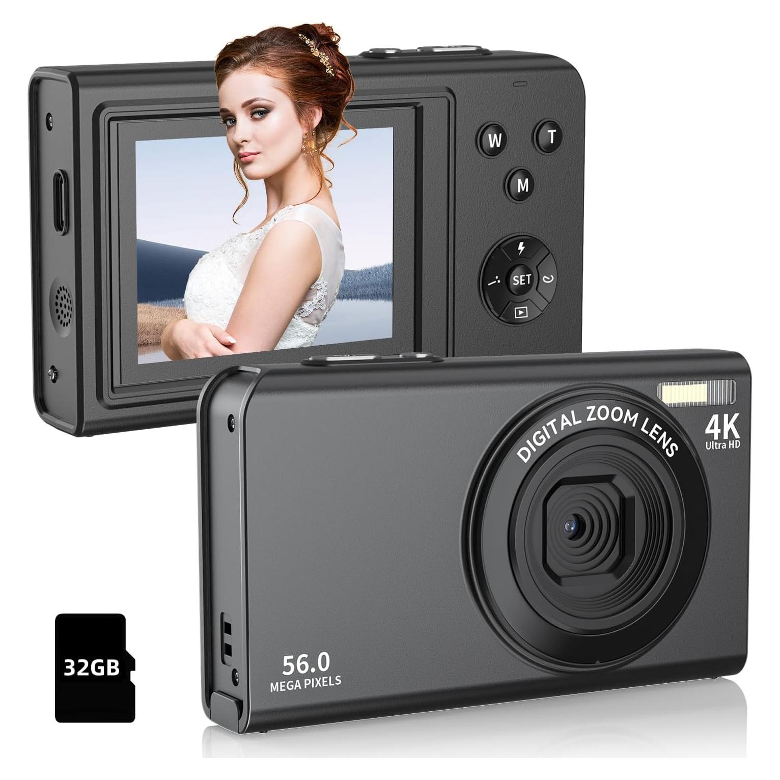 Cámara Digital Compacta Twylyte CDF9P 56MP FHD 1080P Zoom 16X