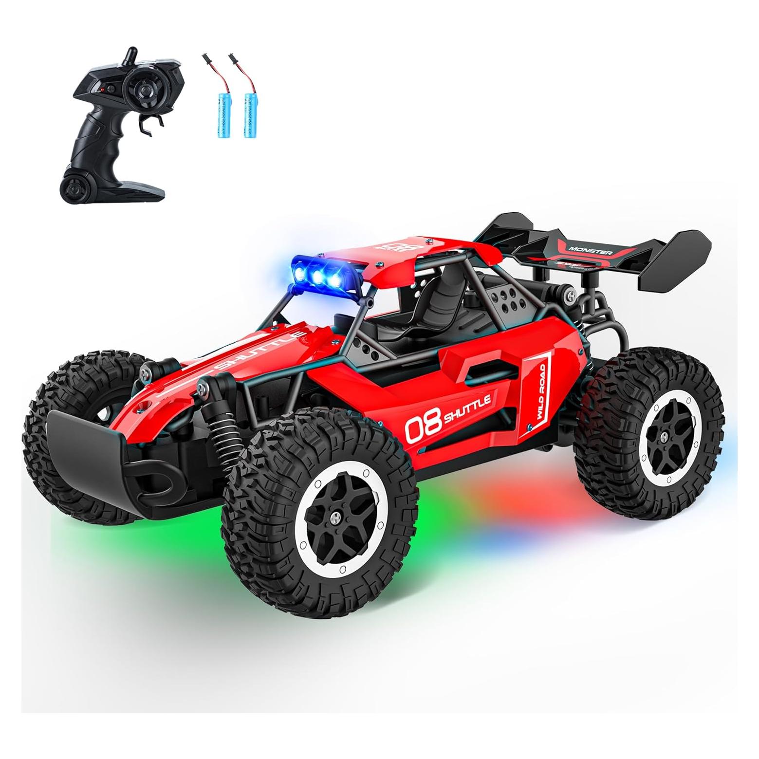 Coche RC Monstruo SZJJX 2WD 20 KM/H LED 3+ Rojo