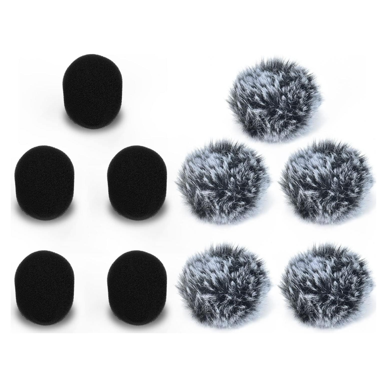 Cubilux Juego de Muff Wind y Cubierta de Espuma para Micrófono