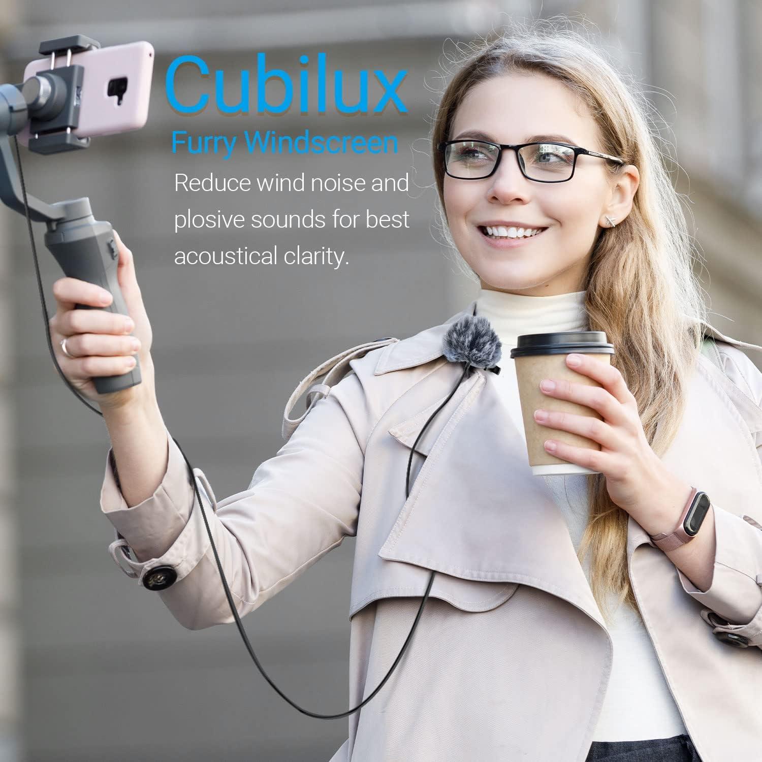 Cubilux Juego de Muff Wind y Cubierta de Espuma para Micrófono