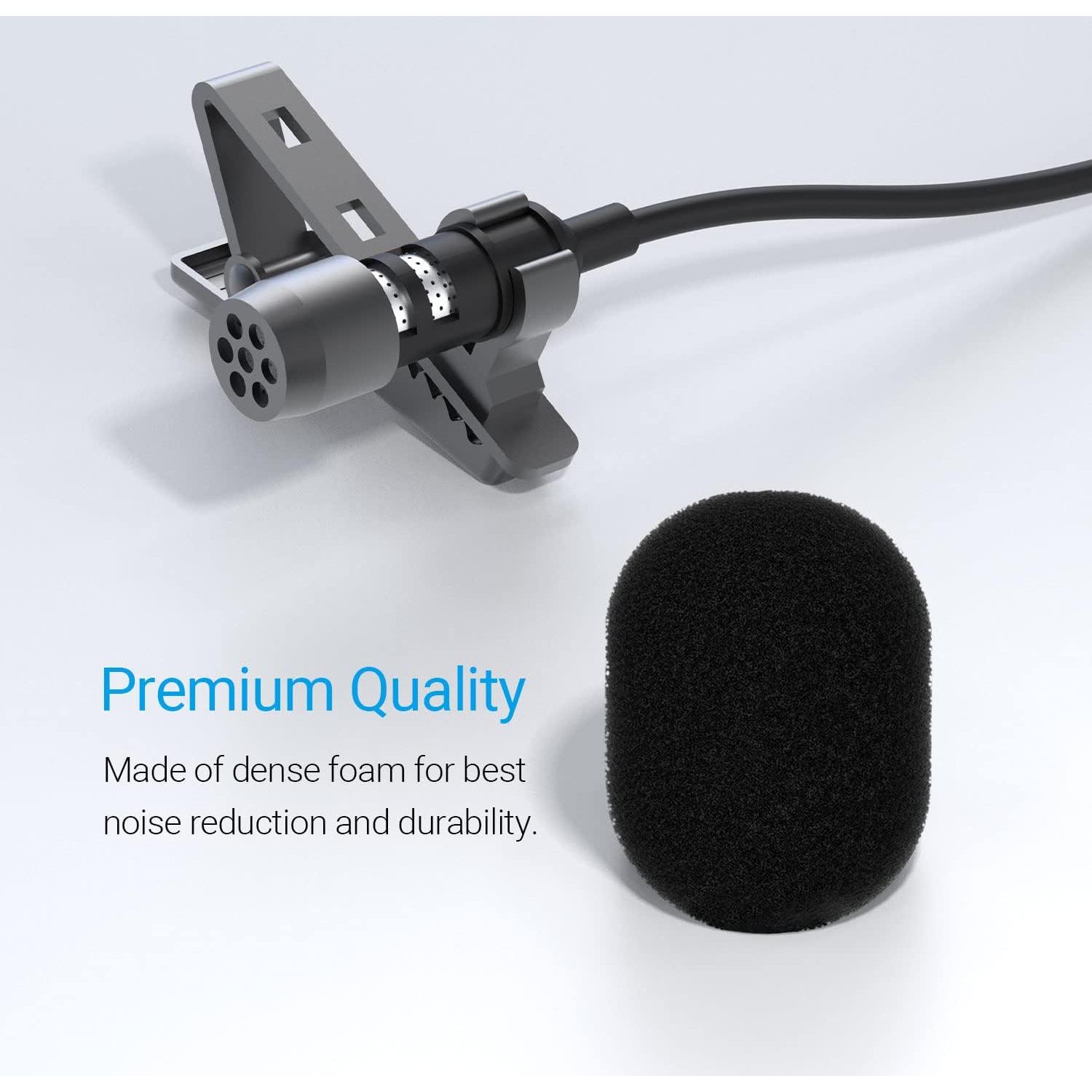 Cubilux Juego de Muff Wind y Cubierta de Espuma para Micrófono