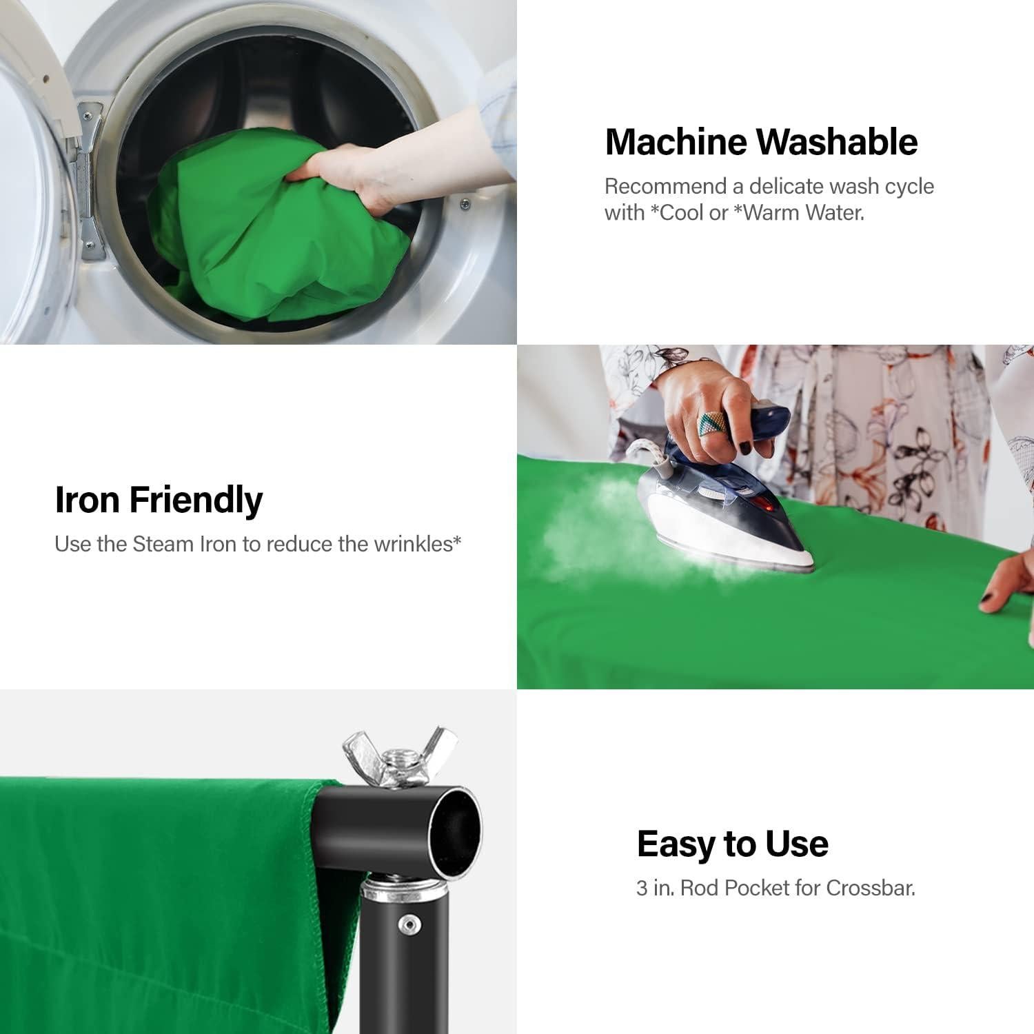 Pantalla de Fondo Verde Chromakey Julius Studio 1.52 x 3.05 m