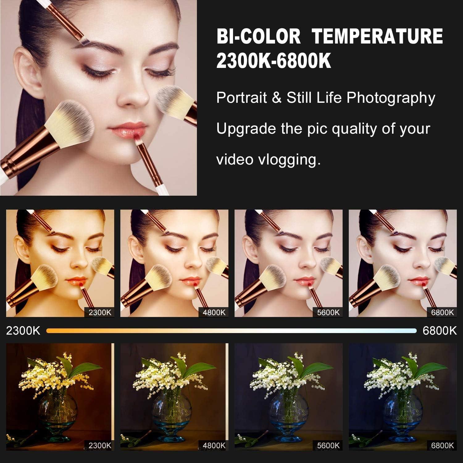 Luz de Video LED GVM 560 Bi-Color Regulable 2 Paquetes