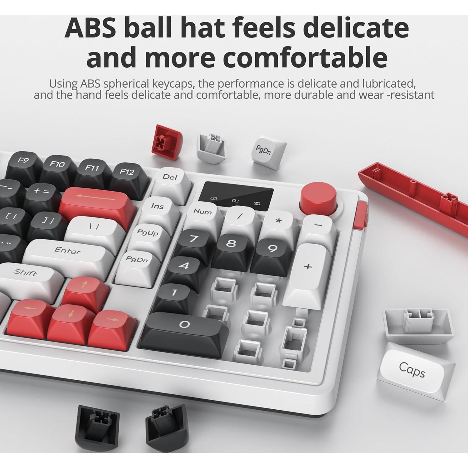 Teclado Inalámbrico RGB CJXSP 96% con Pantalla y Perilla