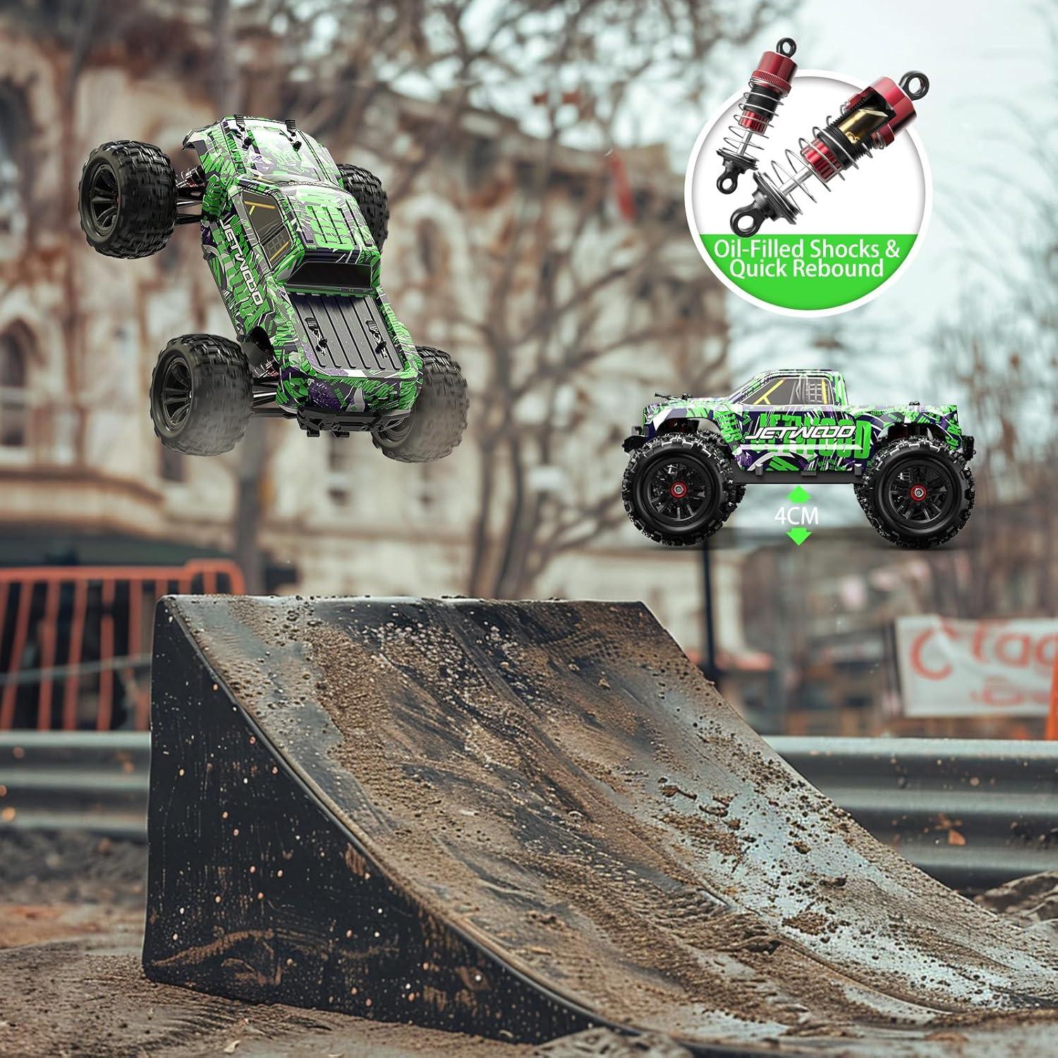 Coche RC Jetwood JC16W 4WD 1/16 Offroad 38 km/h 2 Baterías