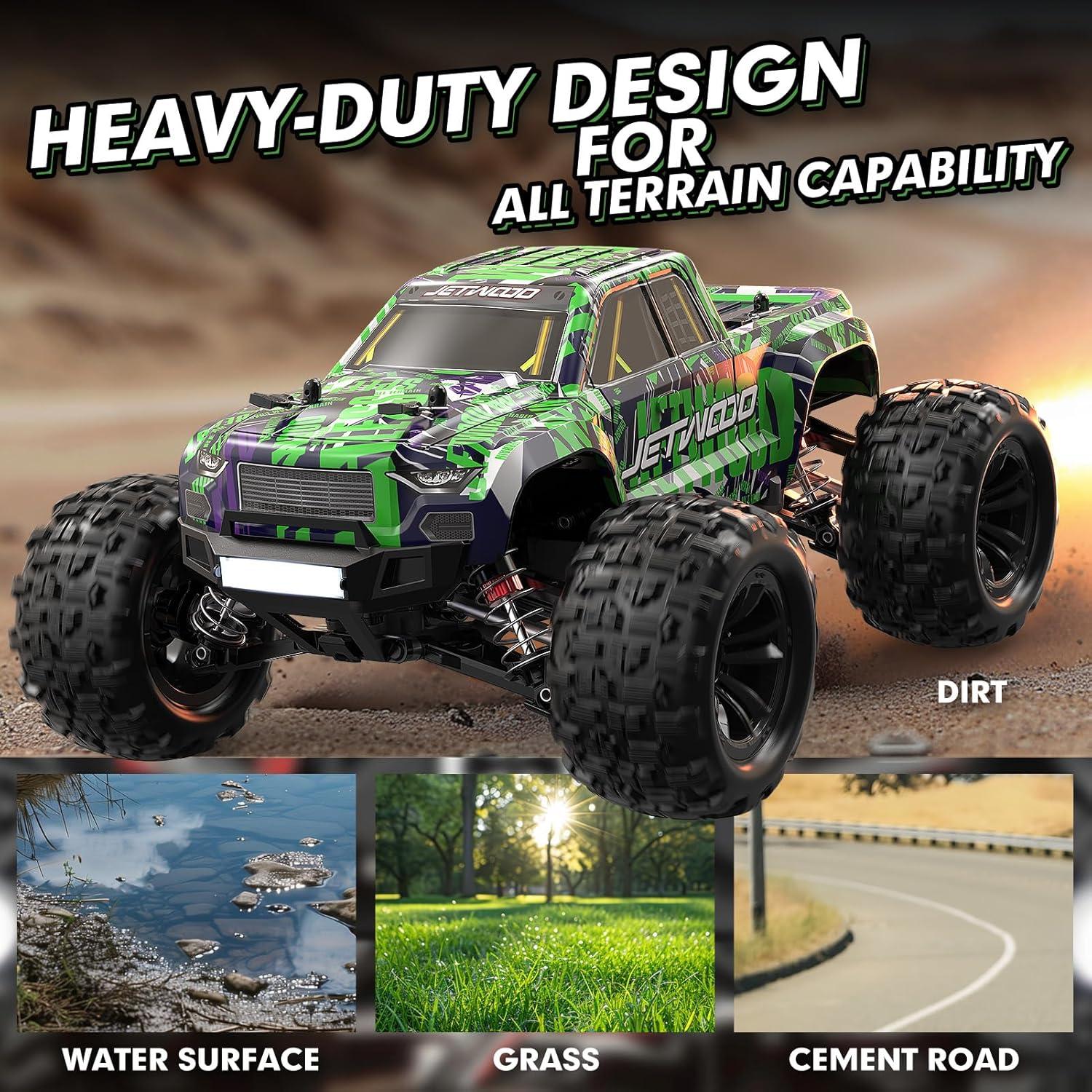 Coche RC Jetwood JC16W 4WD 1/16 Offroad 38 km/h 2 Baterías