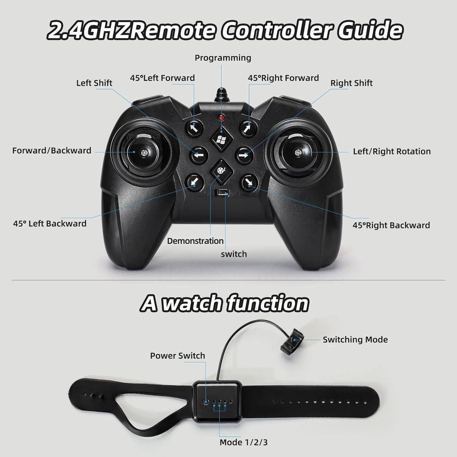 Coche RC Stunt Jovow HBD88-P33 4WD Detección de Gestos