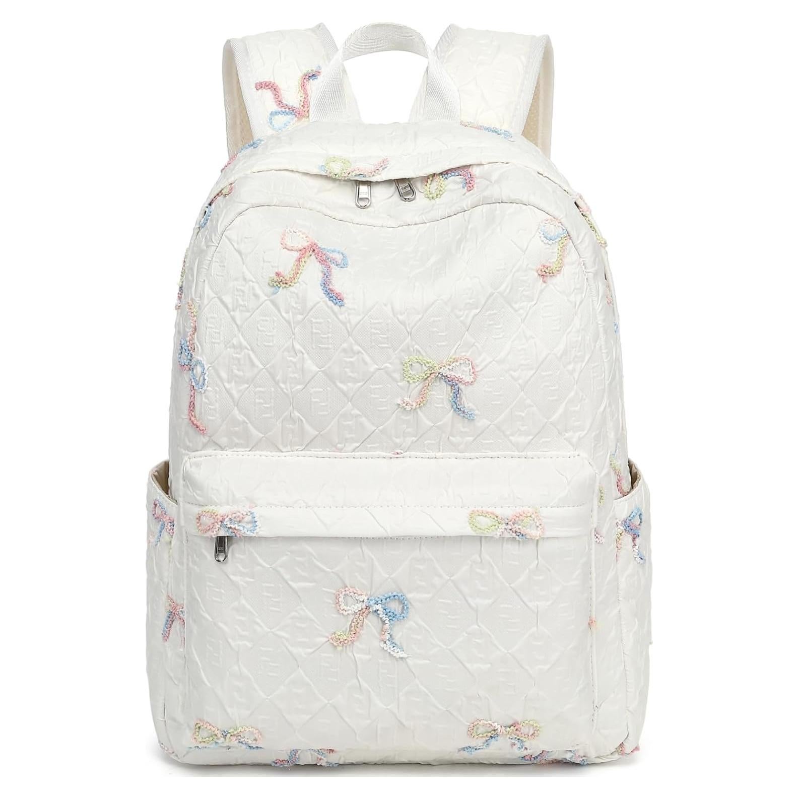Mochila Infantil CAMTOP Colorida con Lazo Bordado 36cm