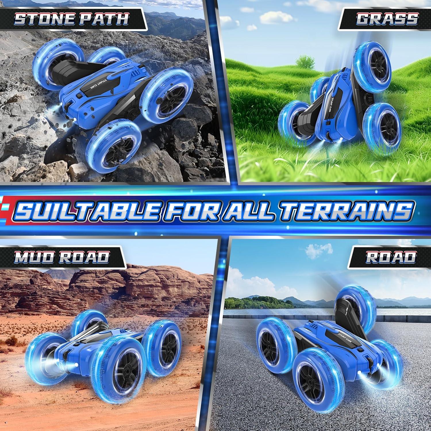 Coche RC A Alpha 4WD Doble Cara 360° Trepador 0.47 kg