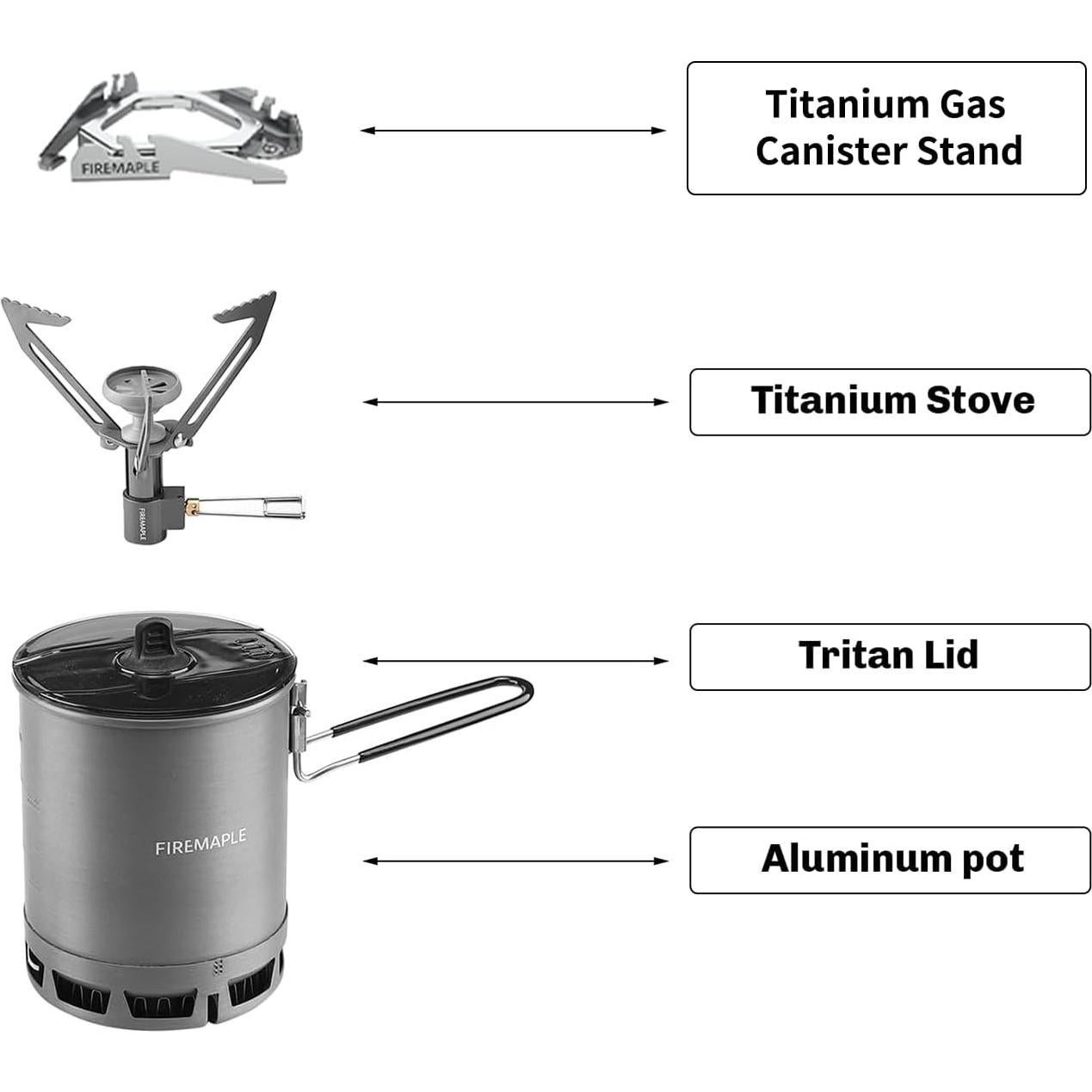 Estufa Portátil Fire Maple FMC-G3 Ultraligera para Camping