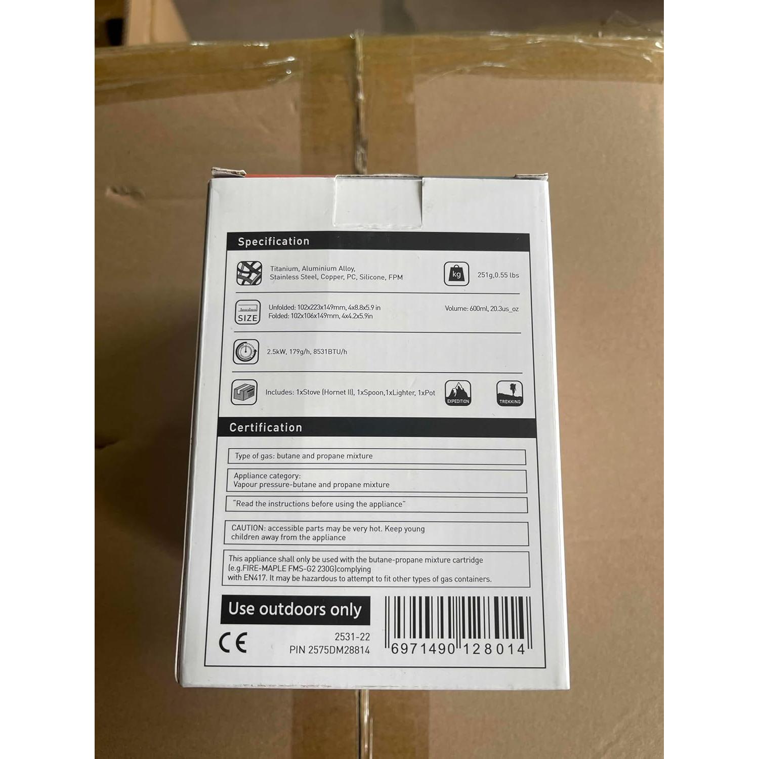 Estufa Portátil Fire Maple FMC-G3 Ultraligera para Camping