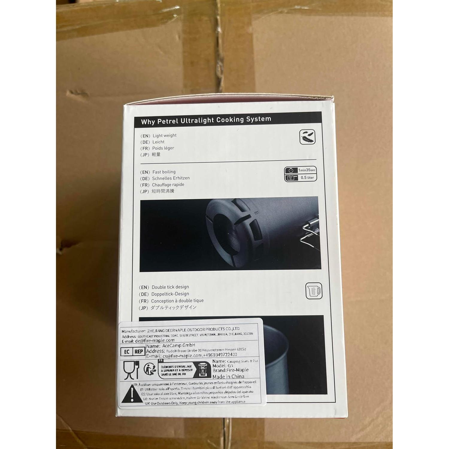 Estufa Portátil Fire Maple FMC-G3 Ultraligera para Camping