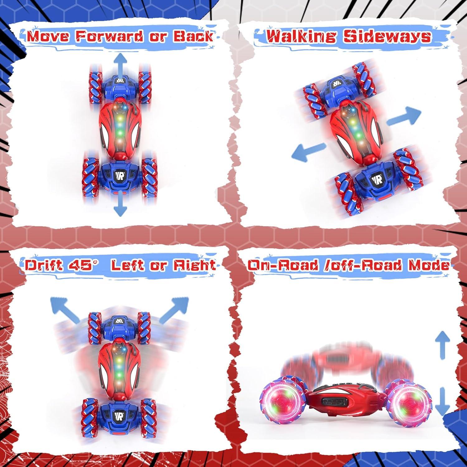 Coche Acrobático RC S-pider 4WD Detección de Gestos 360°