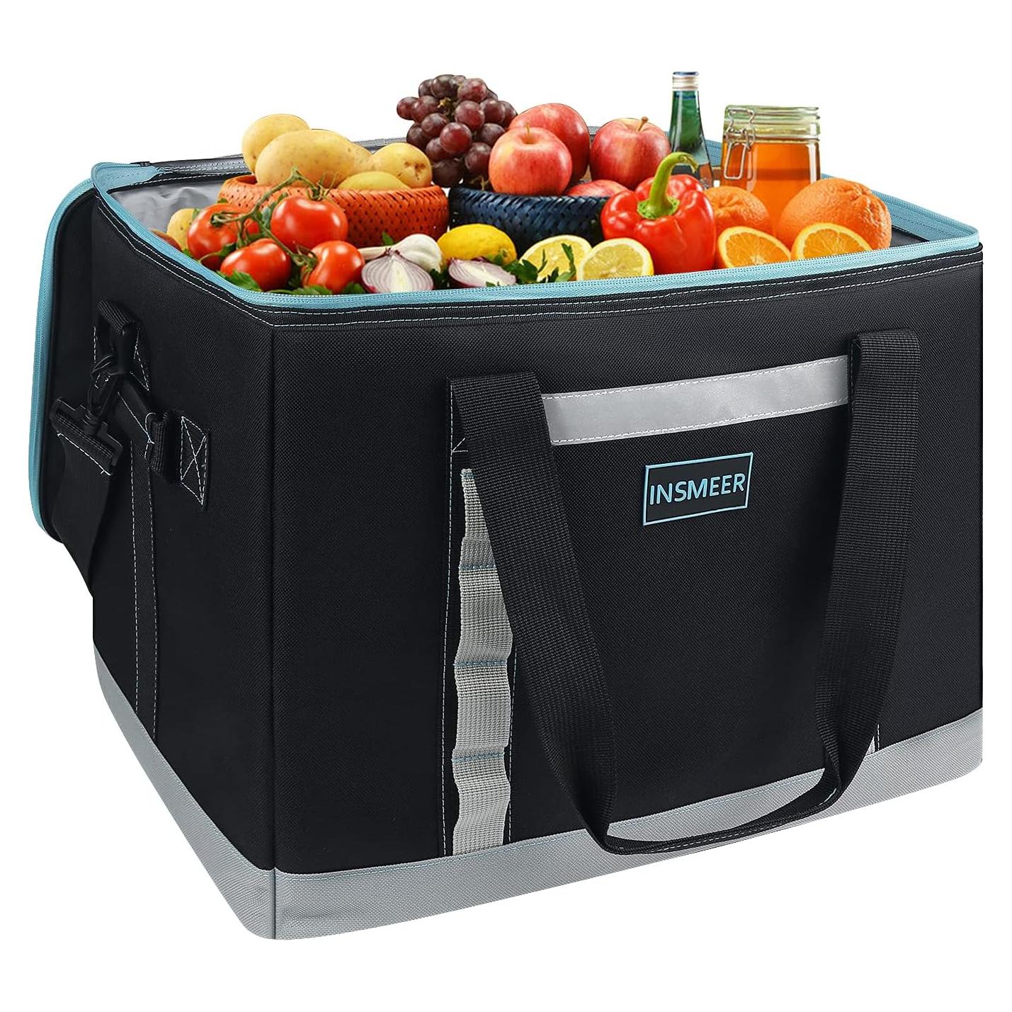 Bolsa Térmica Aislada INSMEER 48L Negra para Camping