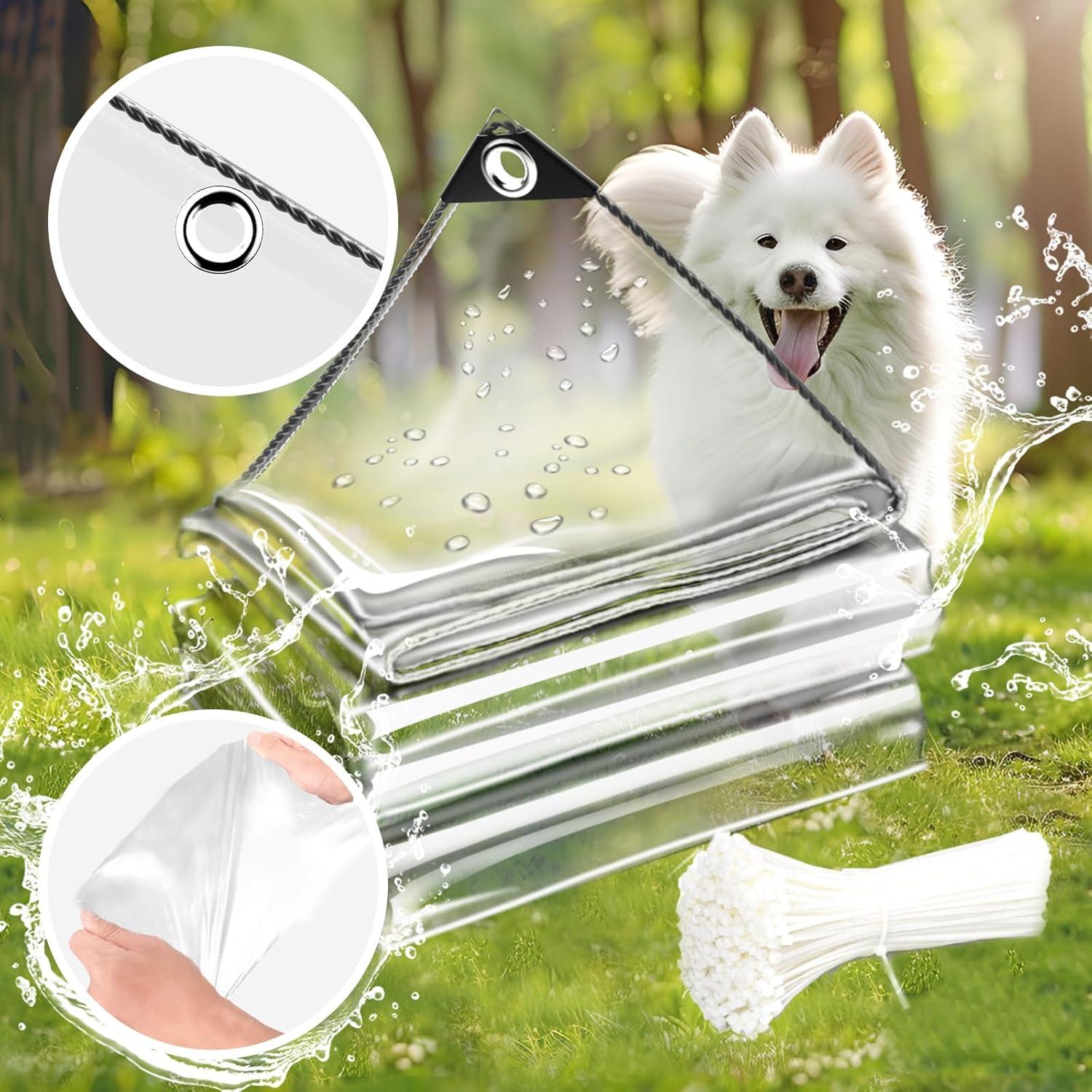 Lona Impermeable Transparente TEENKON 0.91x1.83m 11.8 Mil