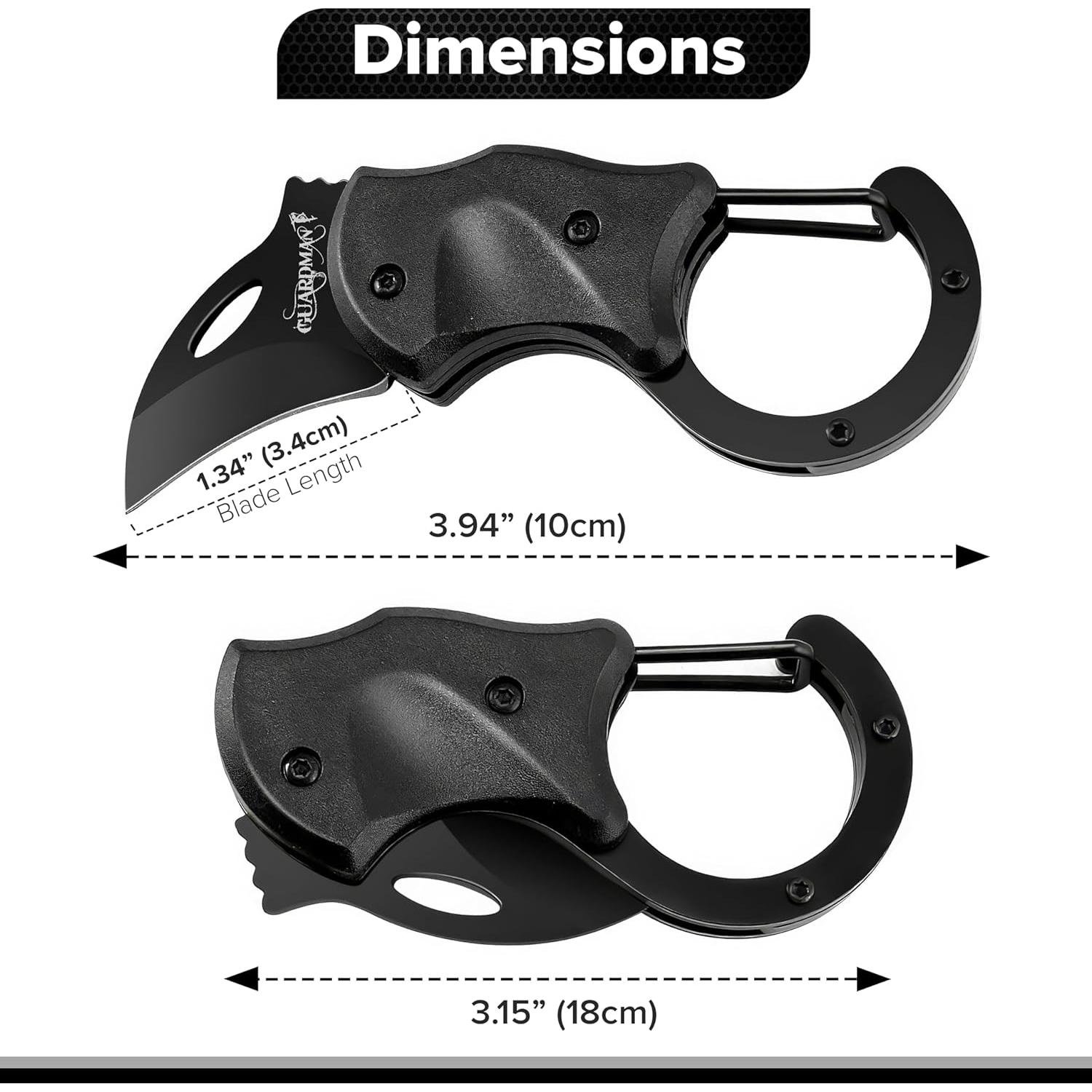 Cuchillo de Bolsillo Plegable GUARDMAN EDC 10 cm Acero Inoxidable