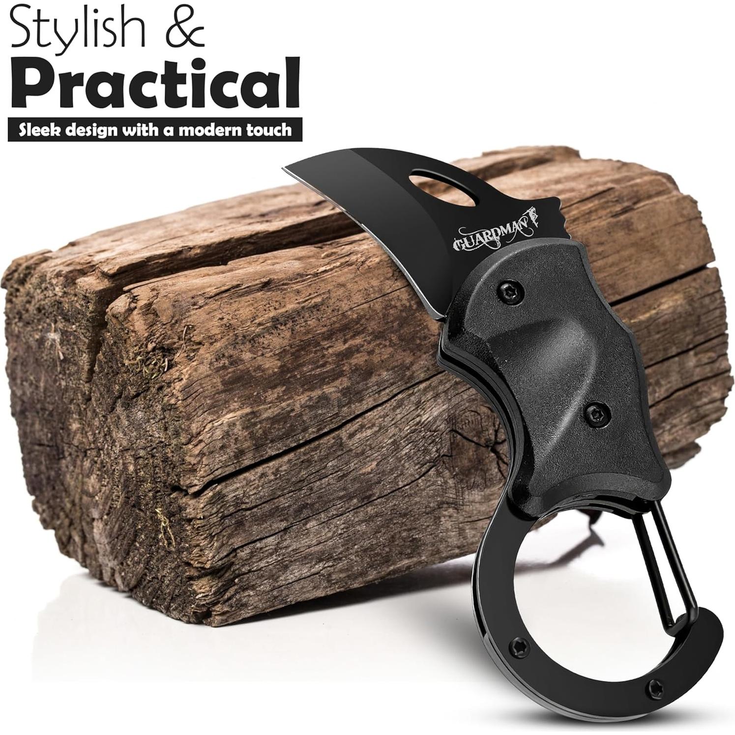 Cuchillo de Bolsillo Plegable GUARDMAN EDC 10 cm Acero Inoxidable