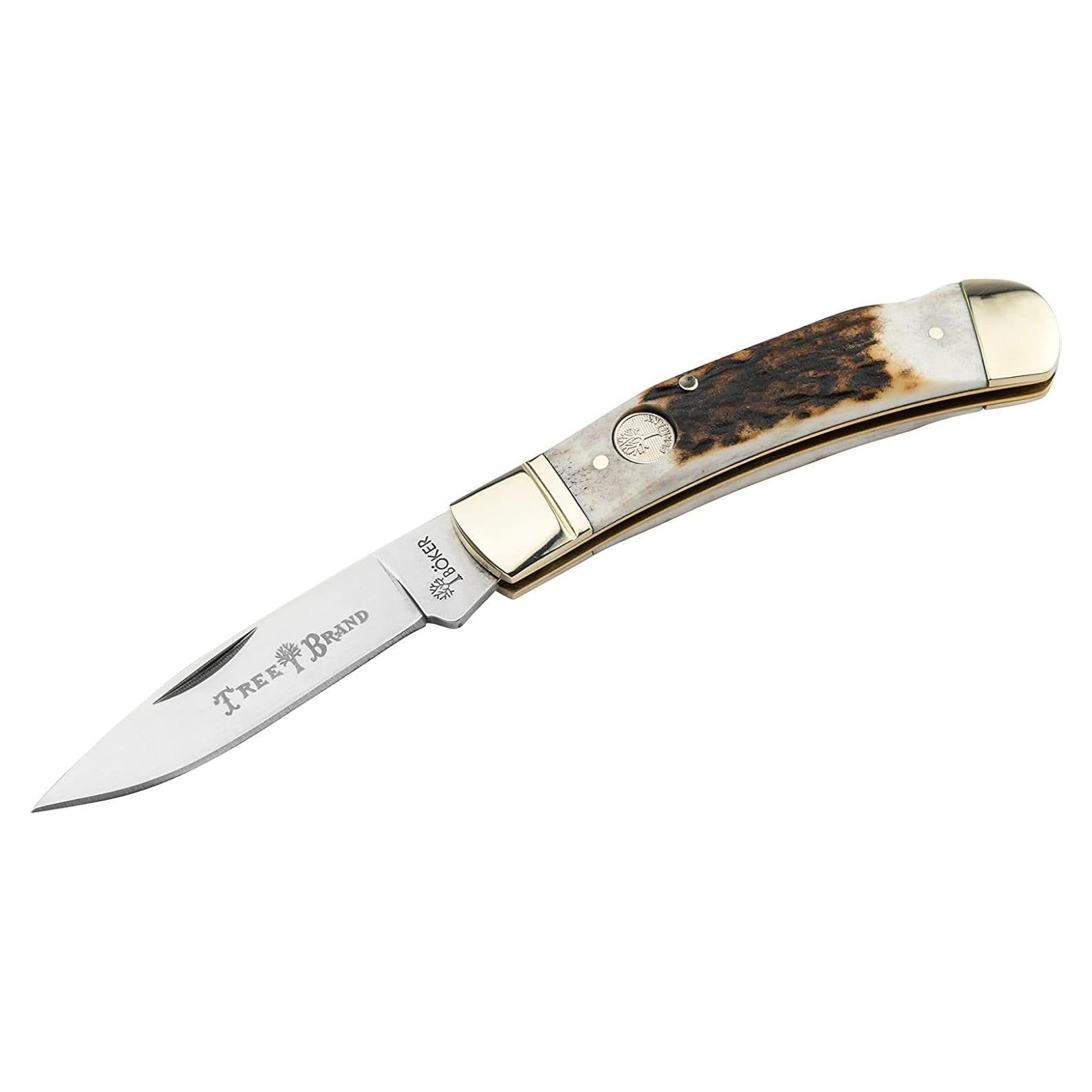 Cuchillo de bolsillo Boker TS 2.0 de ciervo, 7.49 cm, Alemania