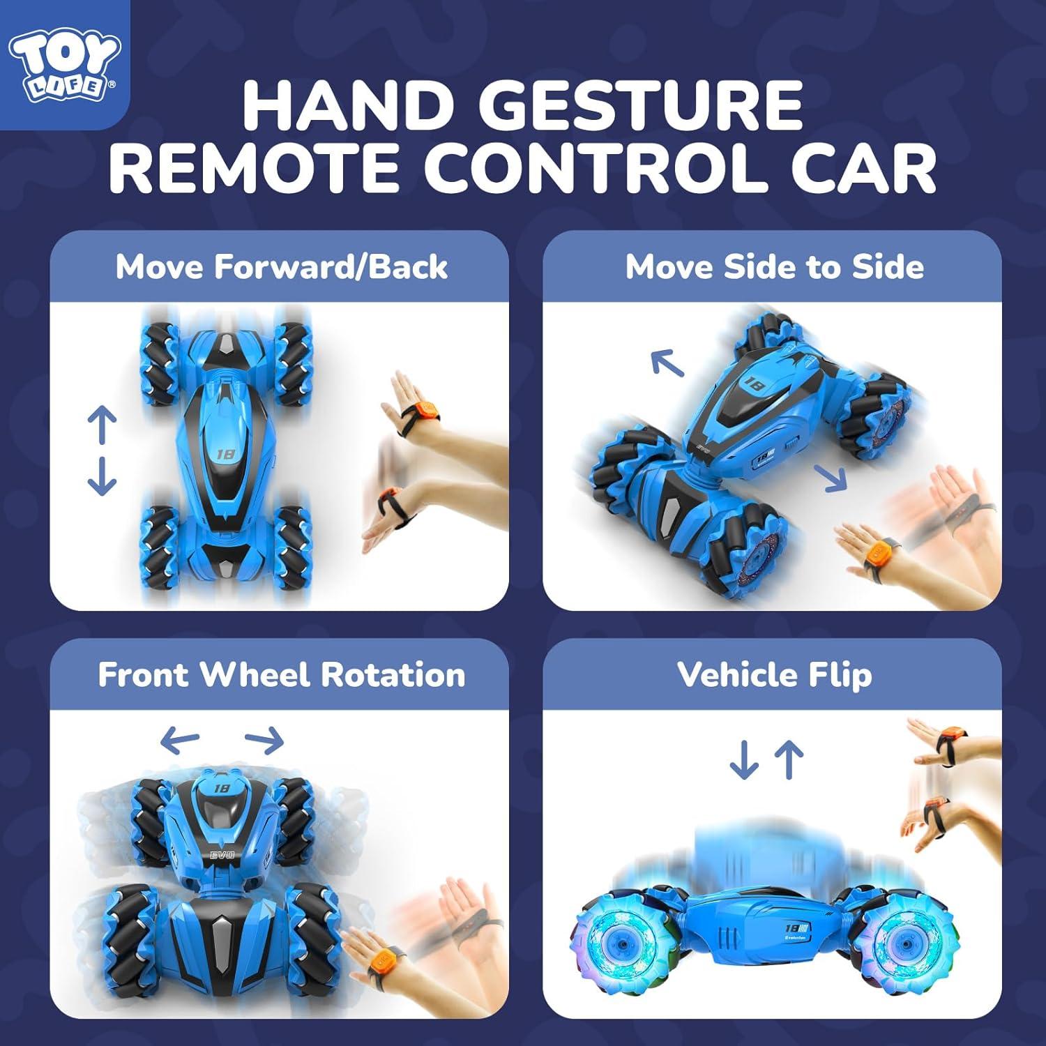 Coche Acrobático RC TOY Life 4WD Control Mano 360°