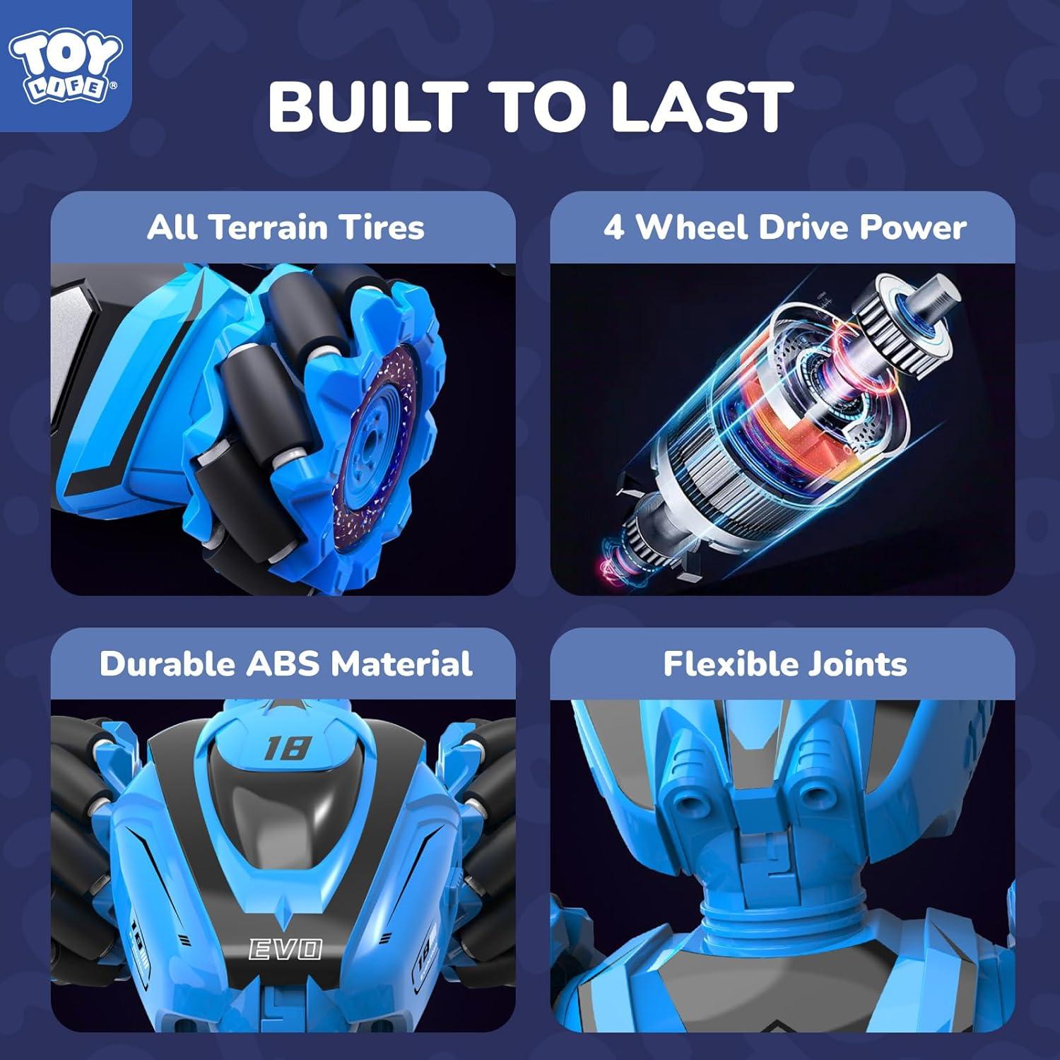 Coche Acrobático RC TOY Life 4WD Control Mano 360°