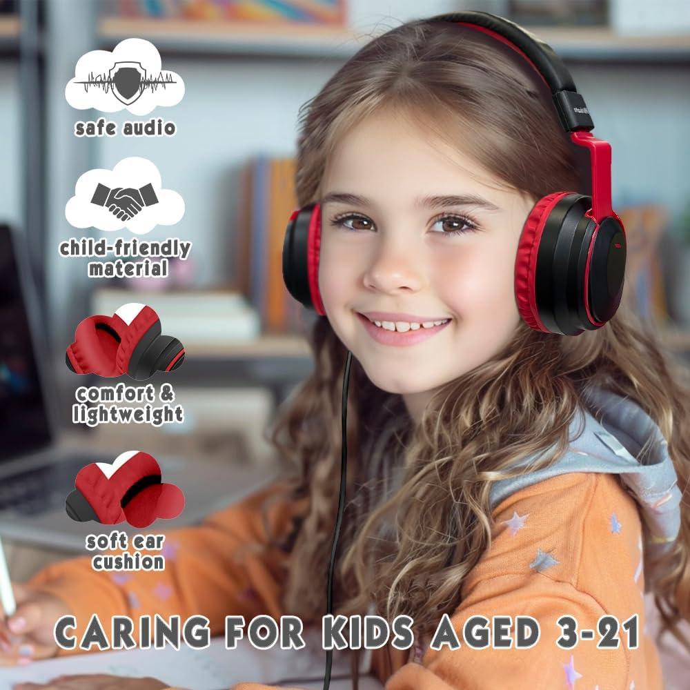 Auriculares MOKATA para Niños Plegables 85dB Negro