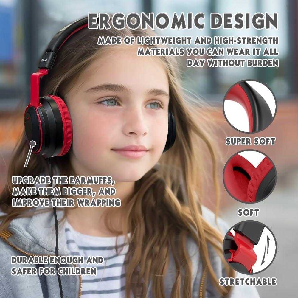 Auriculares MOKATA para Niños Plegables 85dB Negro