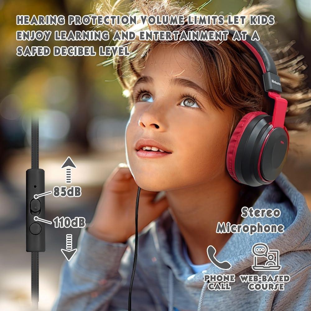 Auriculares MOKATA para Niños Plegables 85dB Negro