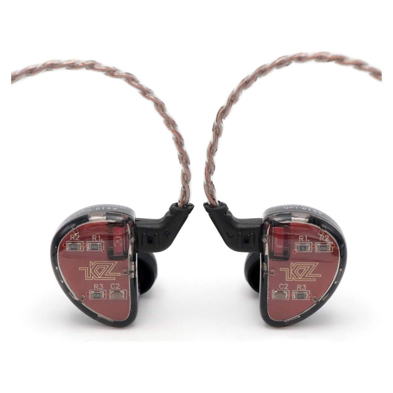 Auriculares KZ AS10 HiFi 5BA en el oído con cable 1.2m