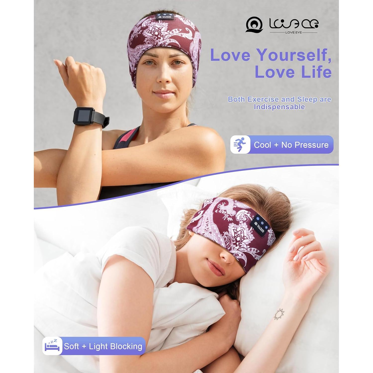 Auriculares Inalámbricos LOVE EYE LEYE02 para Dormir y Deporte
