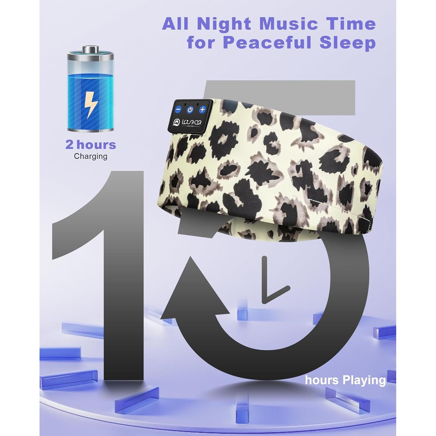 Auriculares Inalámbricos LOVE EYE LEYE02 para Dormir y Deporte