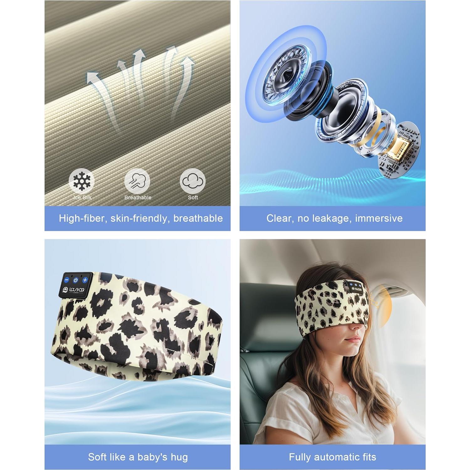 Auriculares Inalámbricos LOVE EYE LEYE02 para Dormir y Deporte