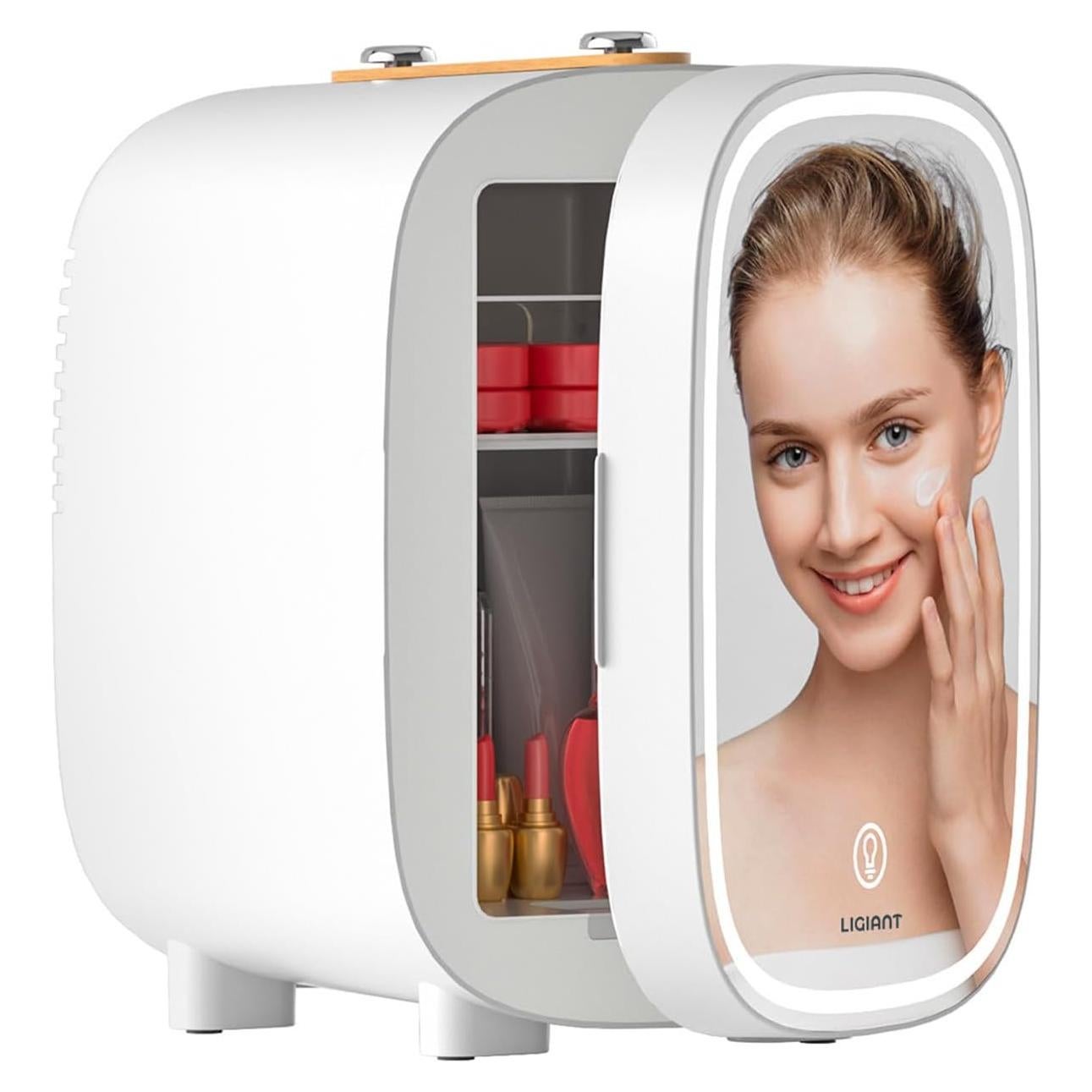 Refrigerador de Cuidado de la Piel LIGIANT DF01A 4L con Espejo LED