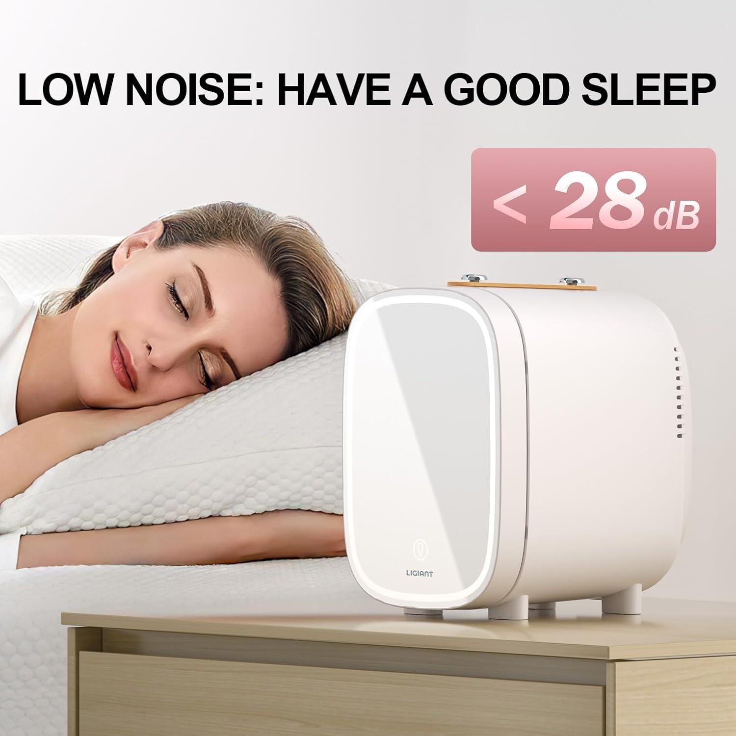 Refrigerador de Cuidado de la Piel LIGIANT DF01A 4L con Espejo LED