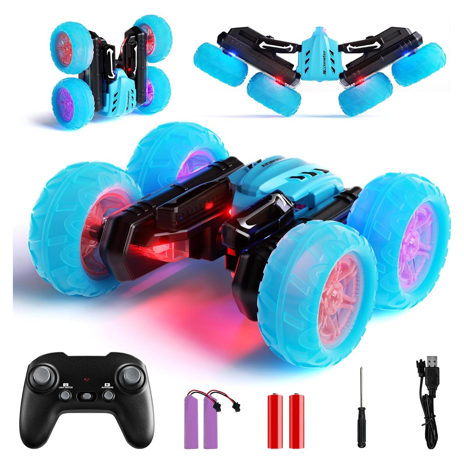 Coche Acrobático RC 28C 4WD Recargable Azul para Niños 3+