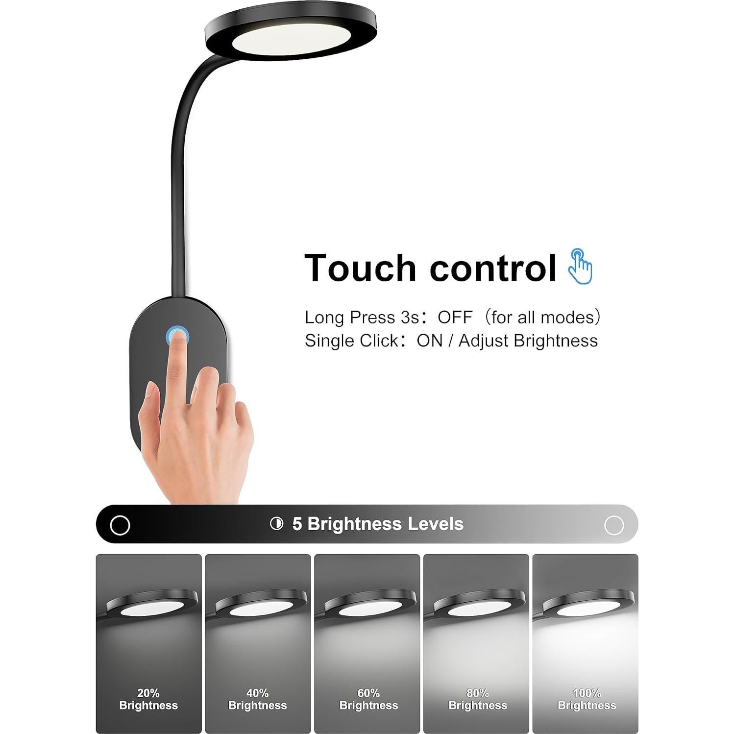 Luz de Lectura LED de Pared deeloop con USB y Temporizador