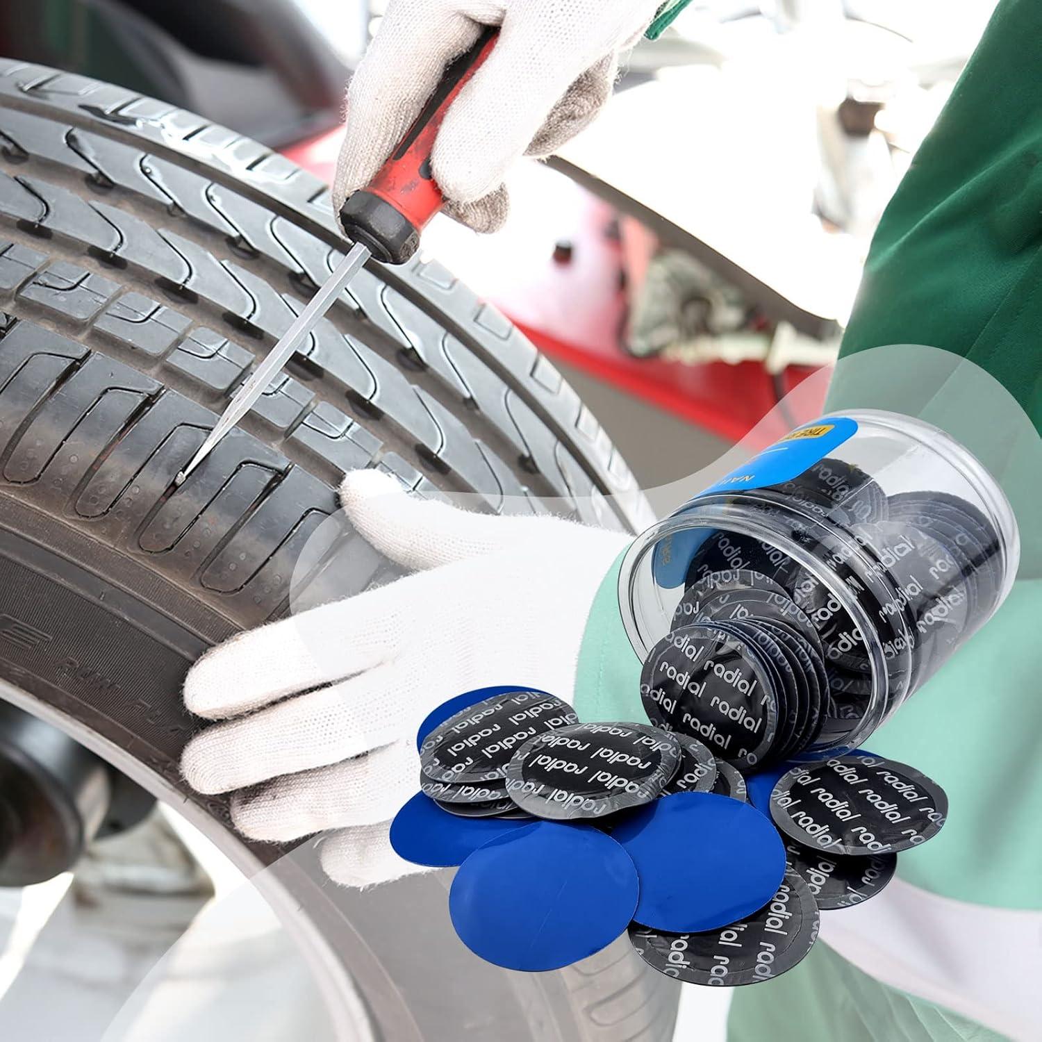 Kit de Parche de Reparación de Neumáticos Flylin 200 Pcs 32mm