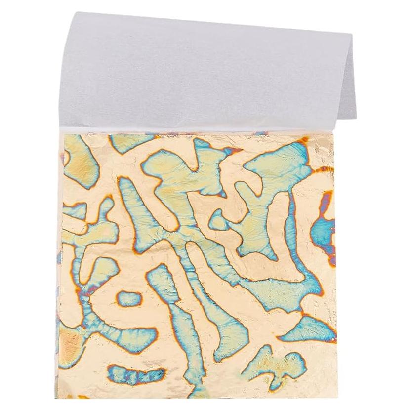 SUPERFINDINGS 50 Hojas de Papel Metálico Colorido 14cm