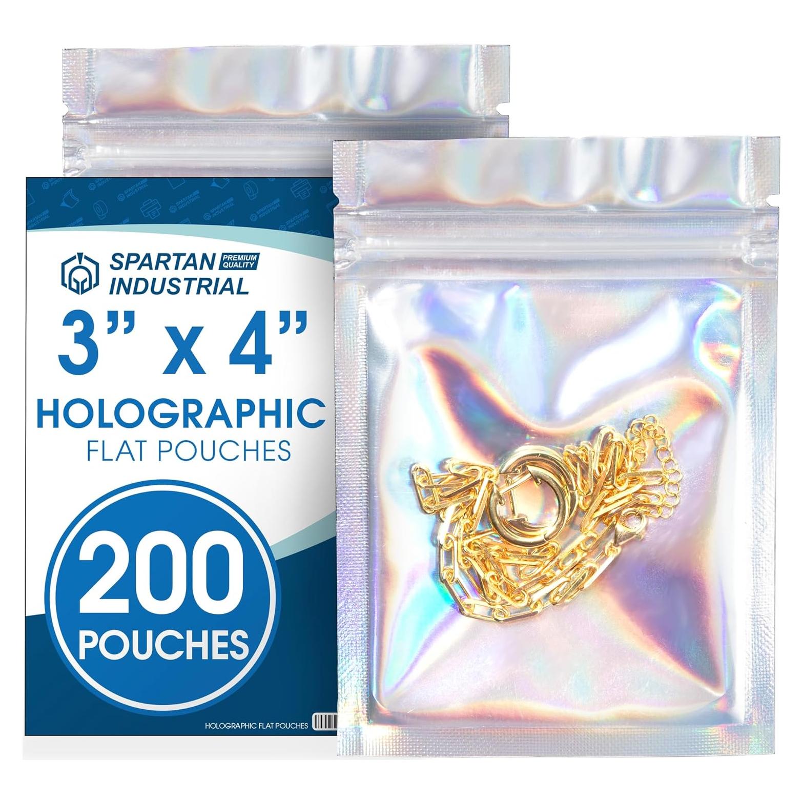 Bolsas de Foil Holográfico Spartan Industrial 7.62x10.16cm - 200 Unidades